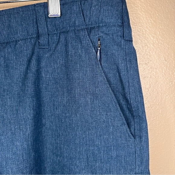 Swiss Tech Men’s Flat Front Shorts Size 38 Blue - Picture 2 of 5